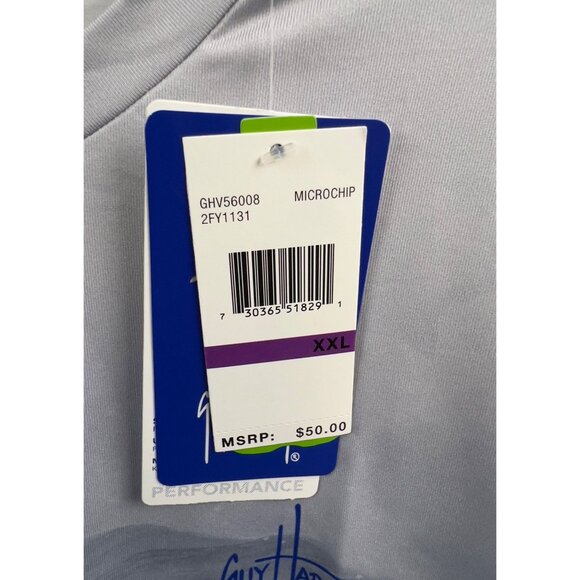 Guy Harvey XXL UPF 50 Long Sleeve Shirt With Marine Life Design Tuna Flying Fish - Picture 5 of 7